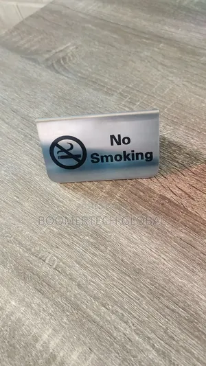 No Smoking Table Sign