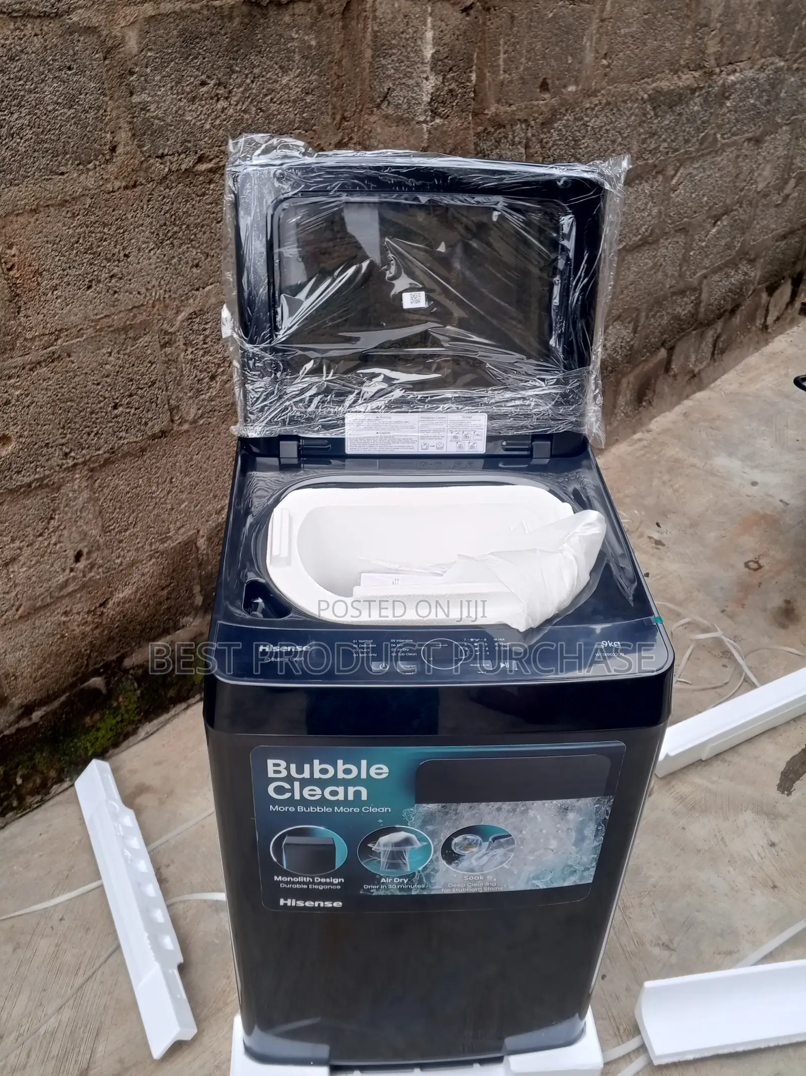 Hisense 9kg Top Loader With Fuzzy Logic Control