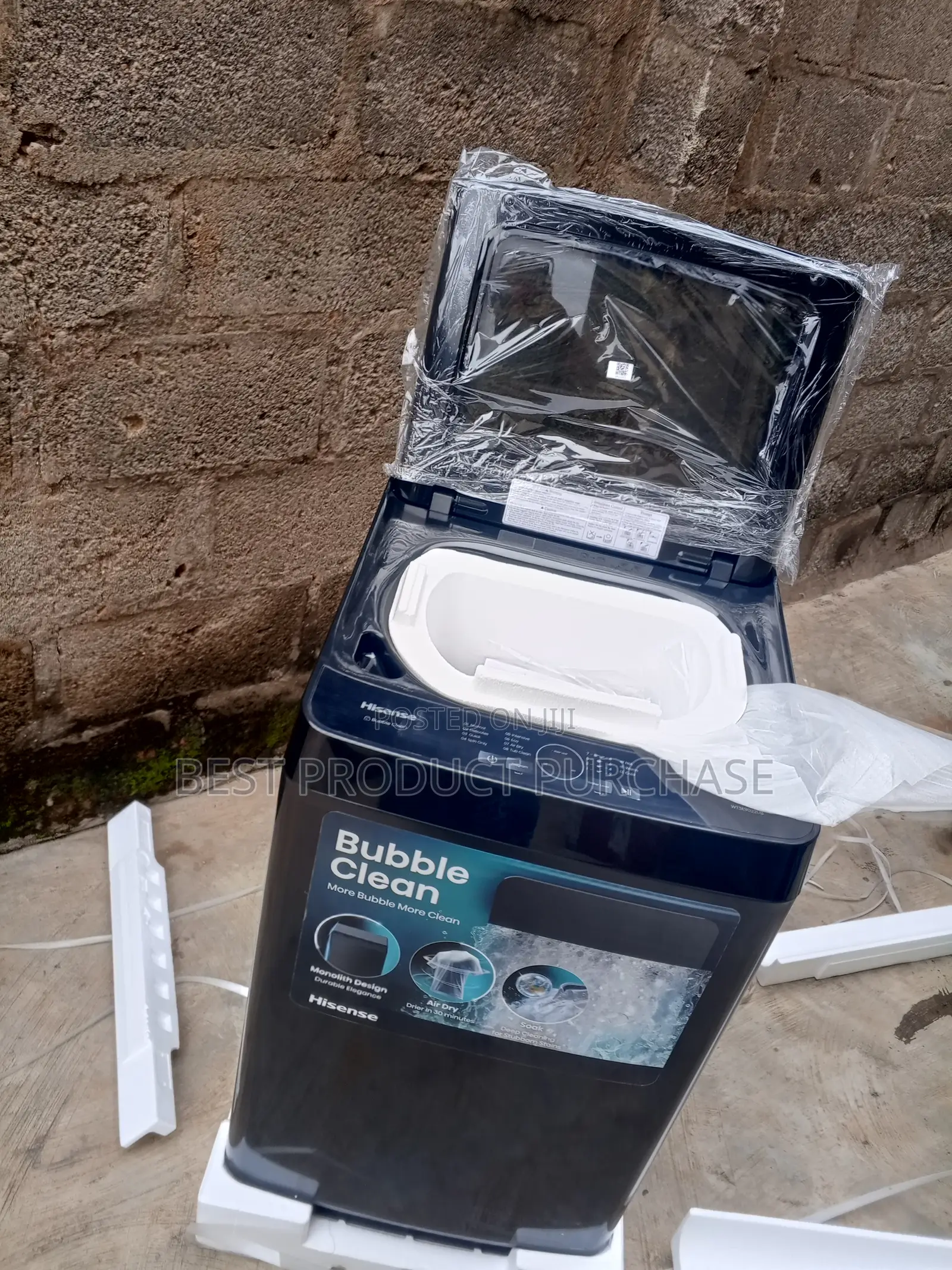 Hisense 9kg Top Loader – Stainless Steel Drum
