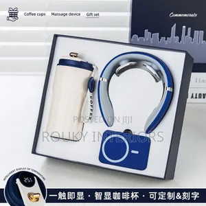 Insulated Flask Cup, Neck Massager and Smart Charger