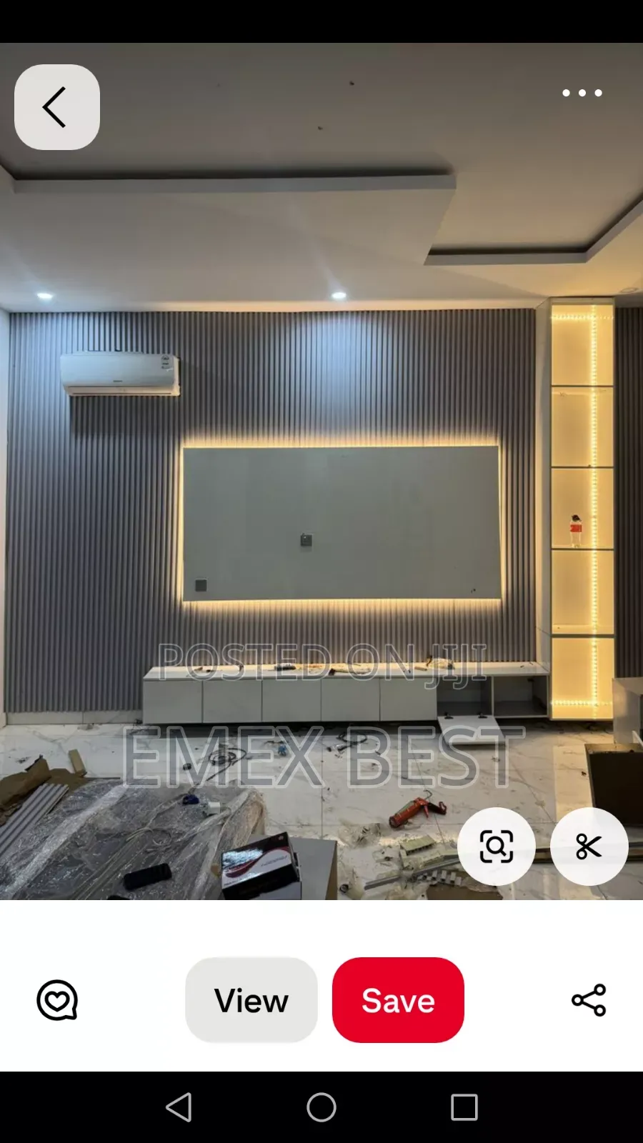 Tv Console Wallpaper Installation 3d Panel Painting