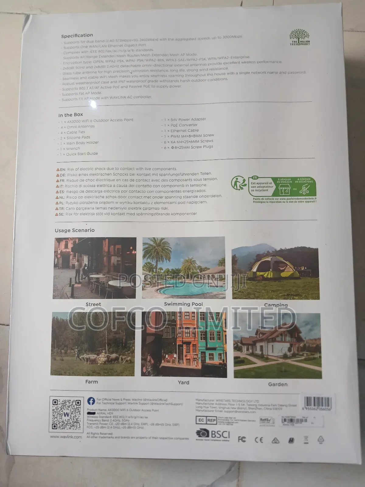 Wavlink Ax3000 Wifi 6 Outdoor Access Point
