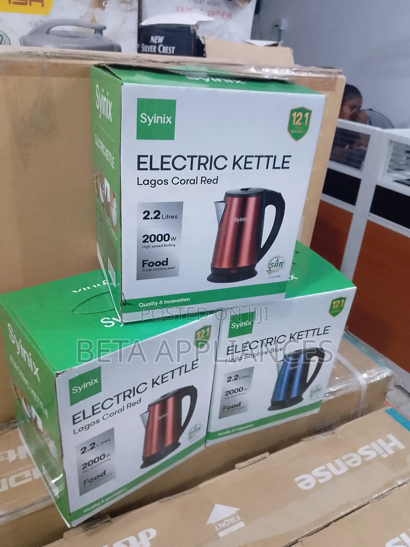 Synix Electric Kettle – Ideal for Quick Tea Time