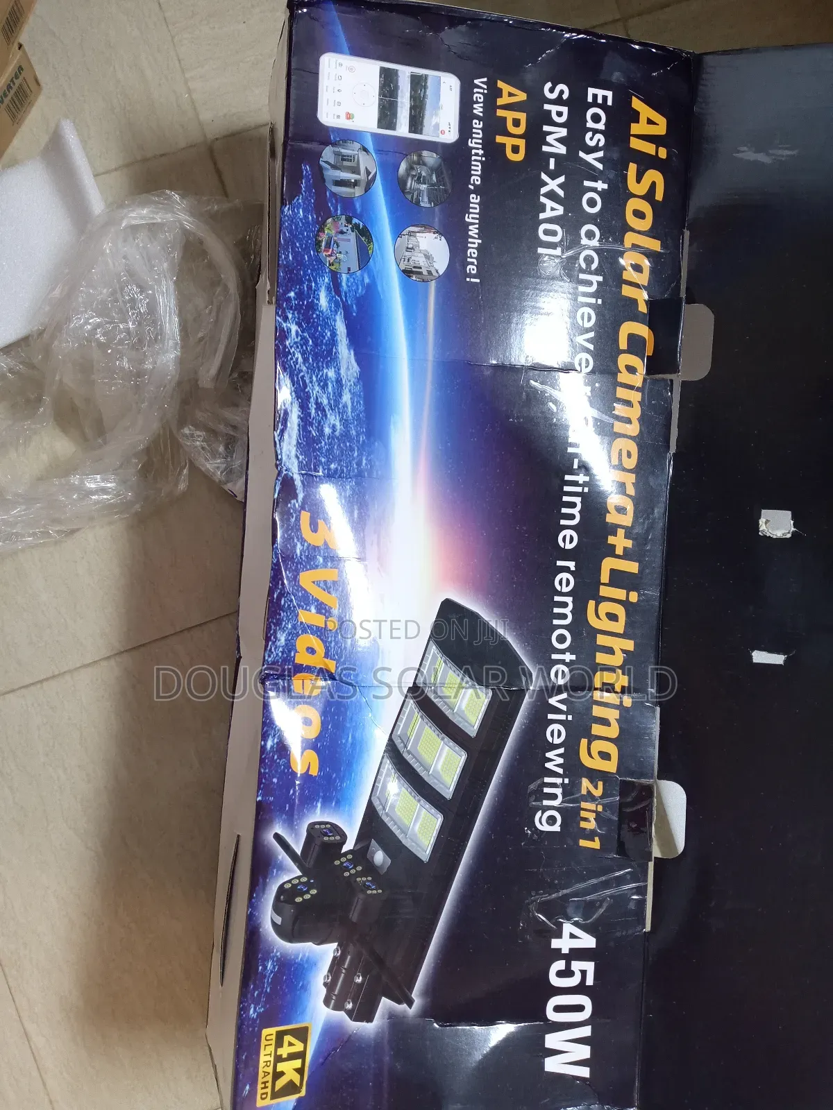 Ai Solar Plastic Light With Camera 450w