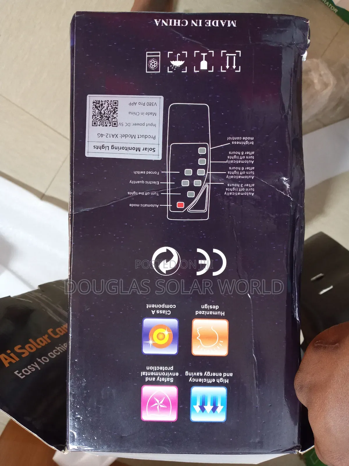 Ai Solar Plastic Light With Camera 450w