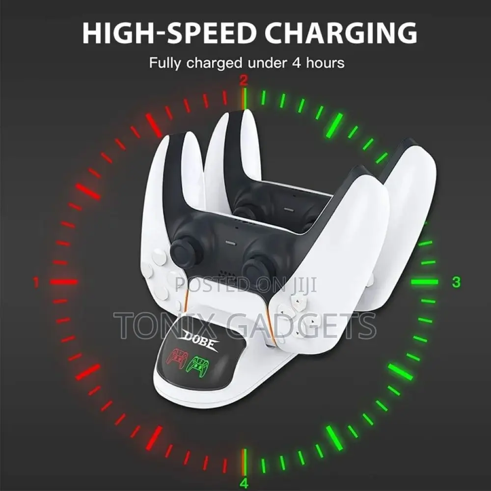 The Dobe Dual Charging Dock for Ps5 Controllers