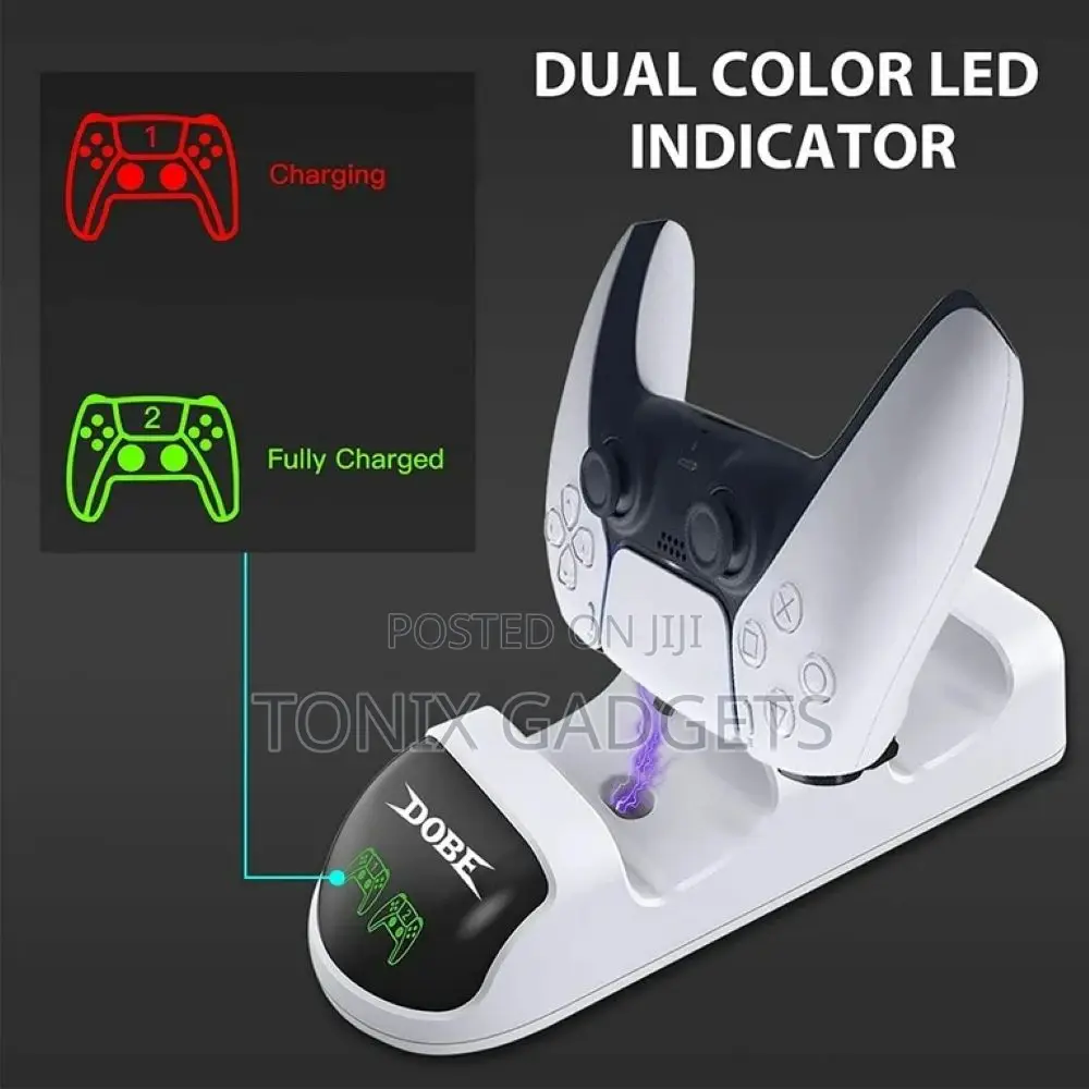 The Dobe Dual Charging Dock for Ps5 Controllers