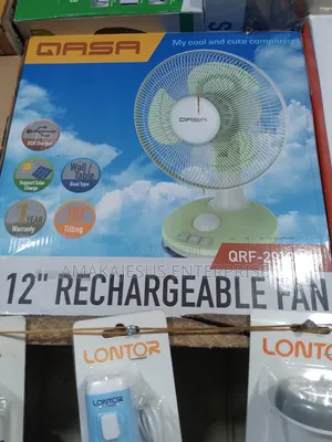 Qasa 12"Rechargeable Fan