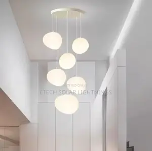 Luxury Modern Staircase Living Room Drop Chandelier Light