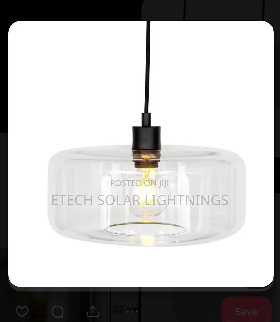 Luxury Modern Single Glass Pendant Drop Chandelier Light