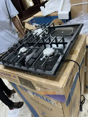 Polystar 3 Gas Burners + 1 Electric Built in Gas Hob