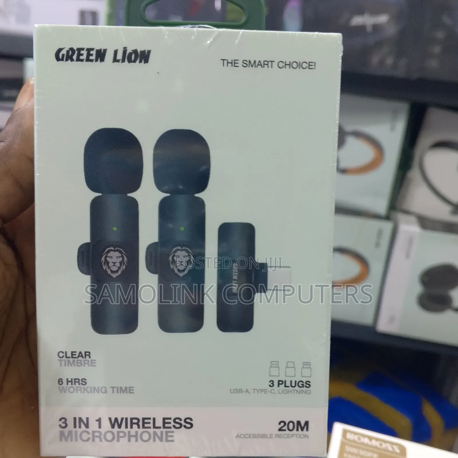 Green Lion Wireless Mic Clear Timber