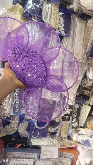 Lilac Netty Hand Fan