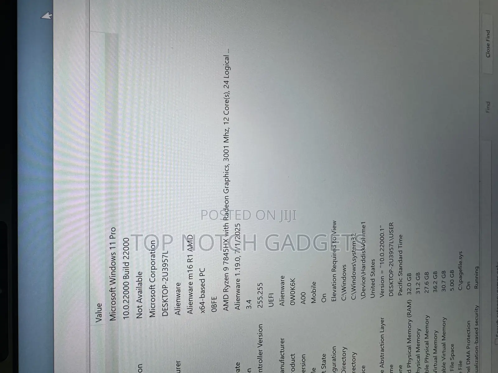 Laptop Alienware M17x R2 32GB AMD Ryzen 9 SSD 1T