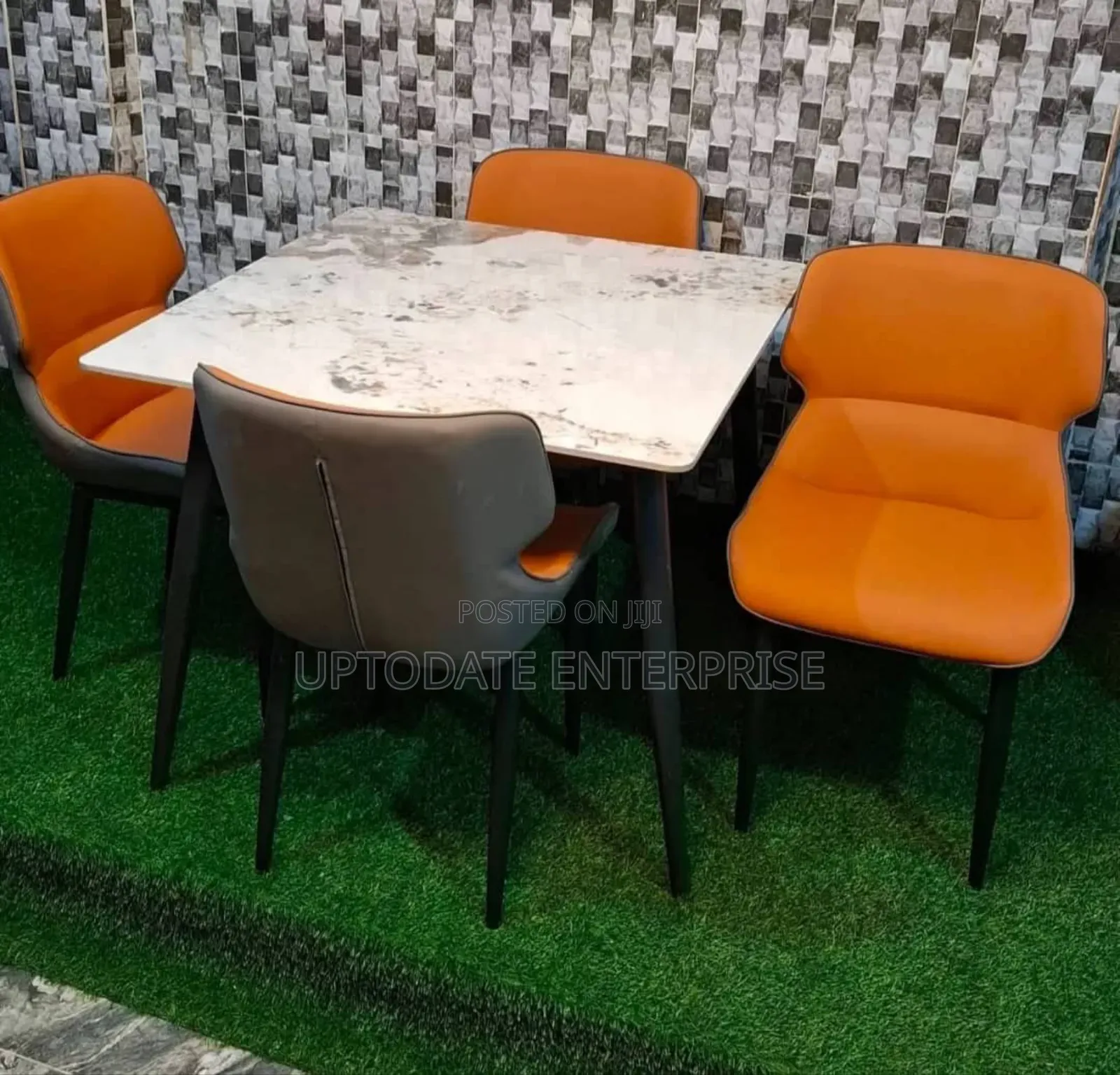 Square 4 Seater Marble Dining