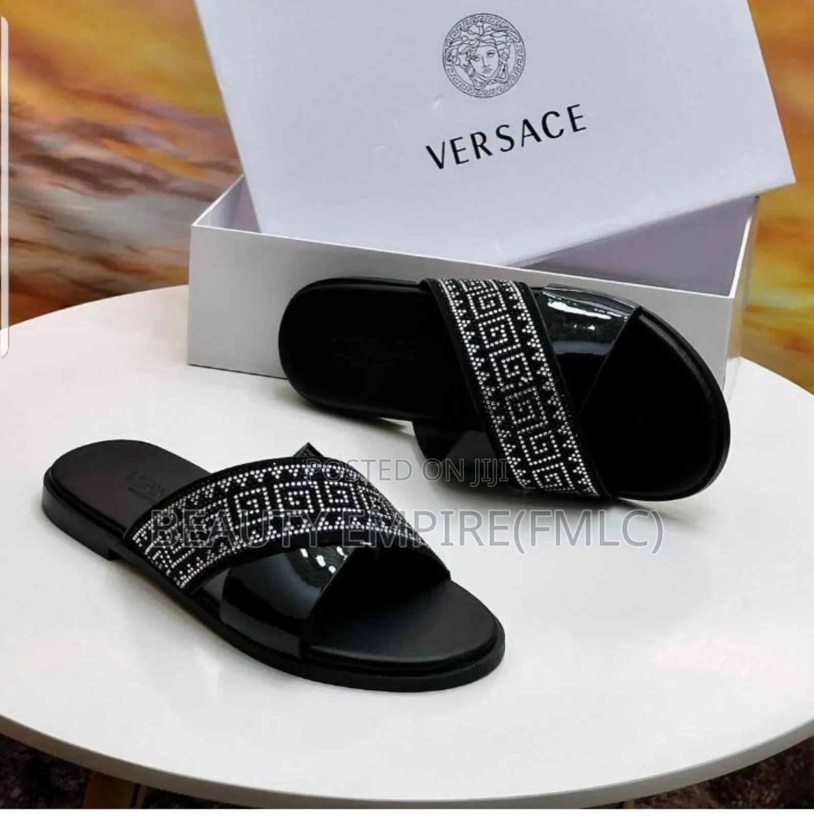 Versace Men's Leather Pam
