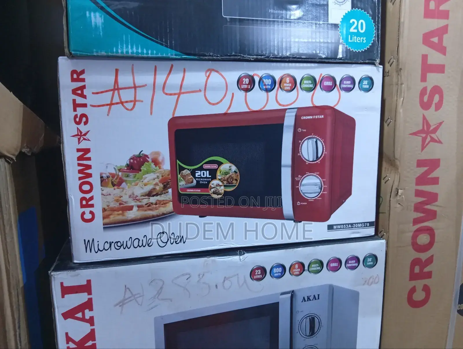 Crown Star Microwave Oven 20 Litres