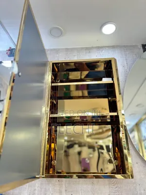 Gold Cabinet Mirror