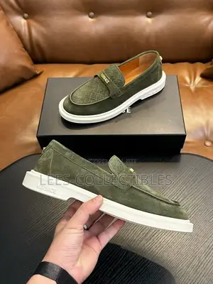 Latest Versace Suede Green Loafers