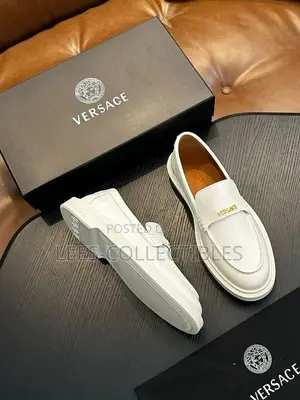 First Graded Versace Leather Loafers