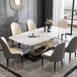 High Quality Marble Dining Table With Butterfly Leg for Dining Room