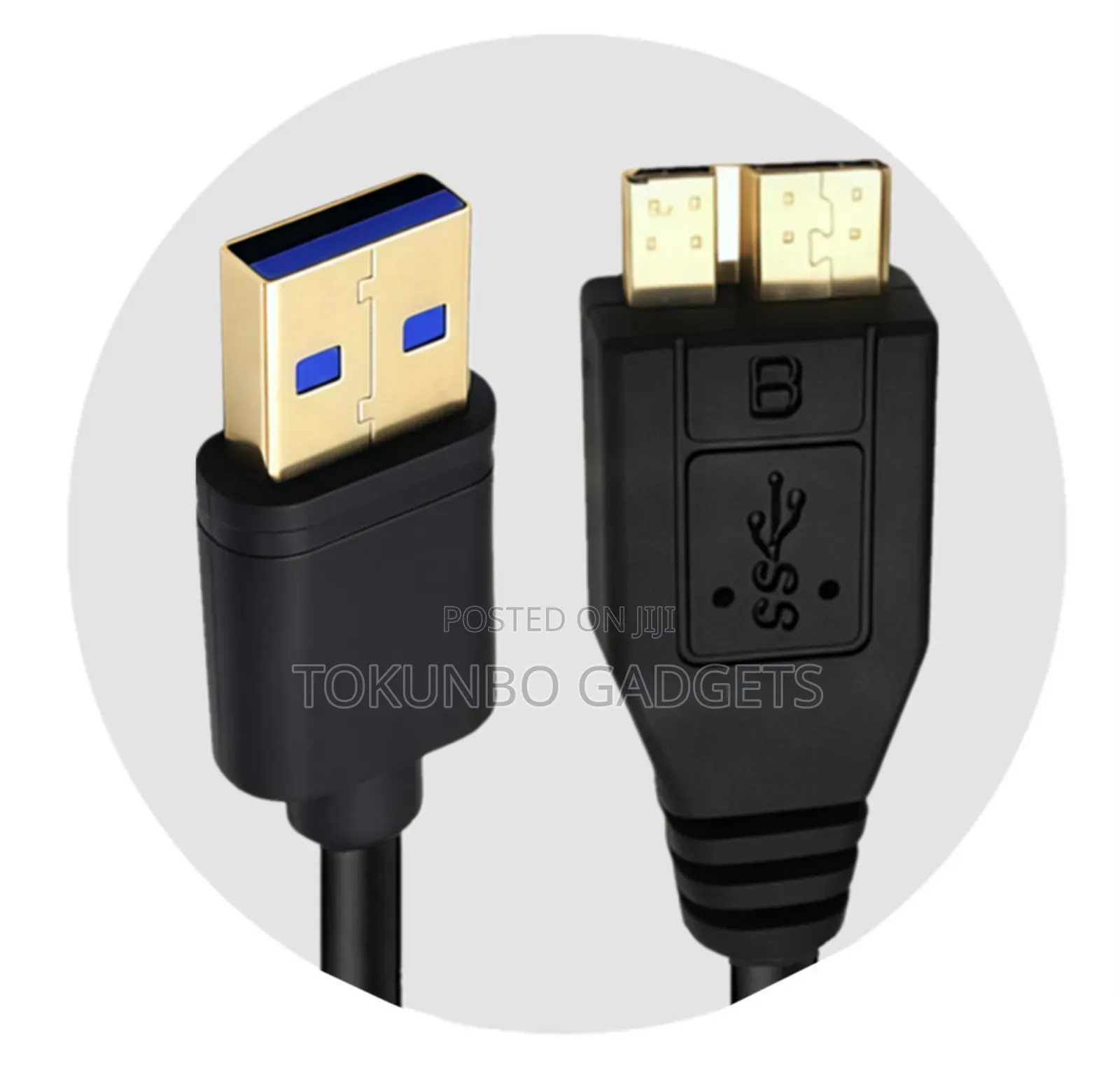 Usb 3.0 Typea to Microb Cable Goldplated Superspeed Data Charging Lead
