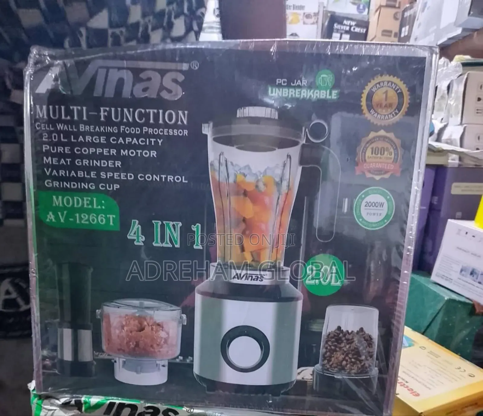 Avinas 4 in 1 Blender, 2.0l, 2000w