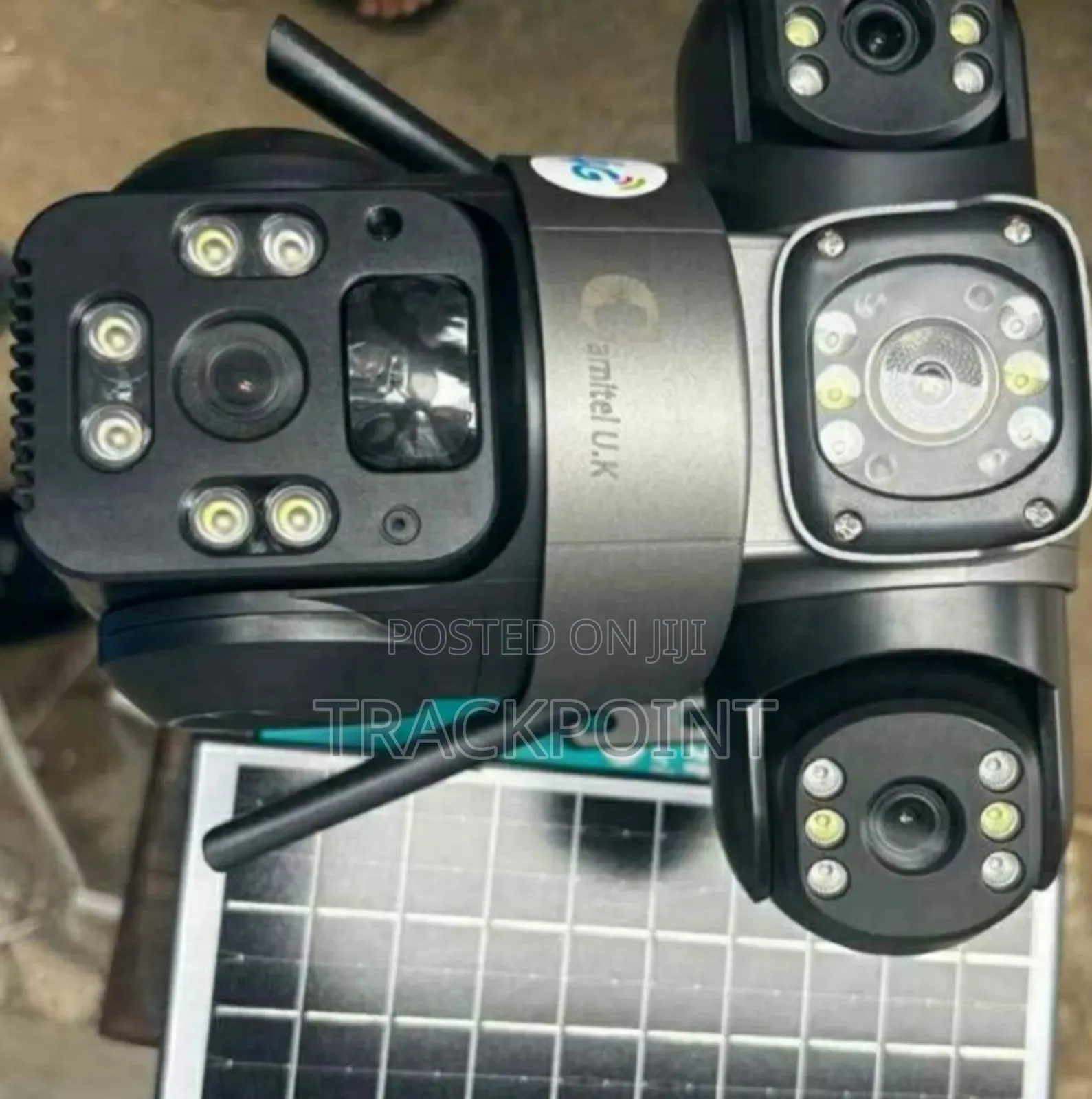 10mp Resolution Smart Advanced Olar-Powered Camera With Triple Lens