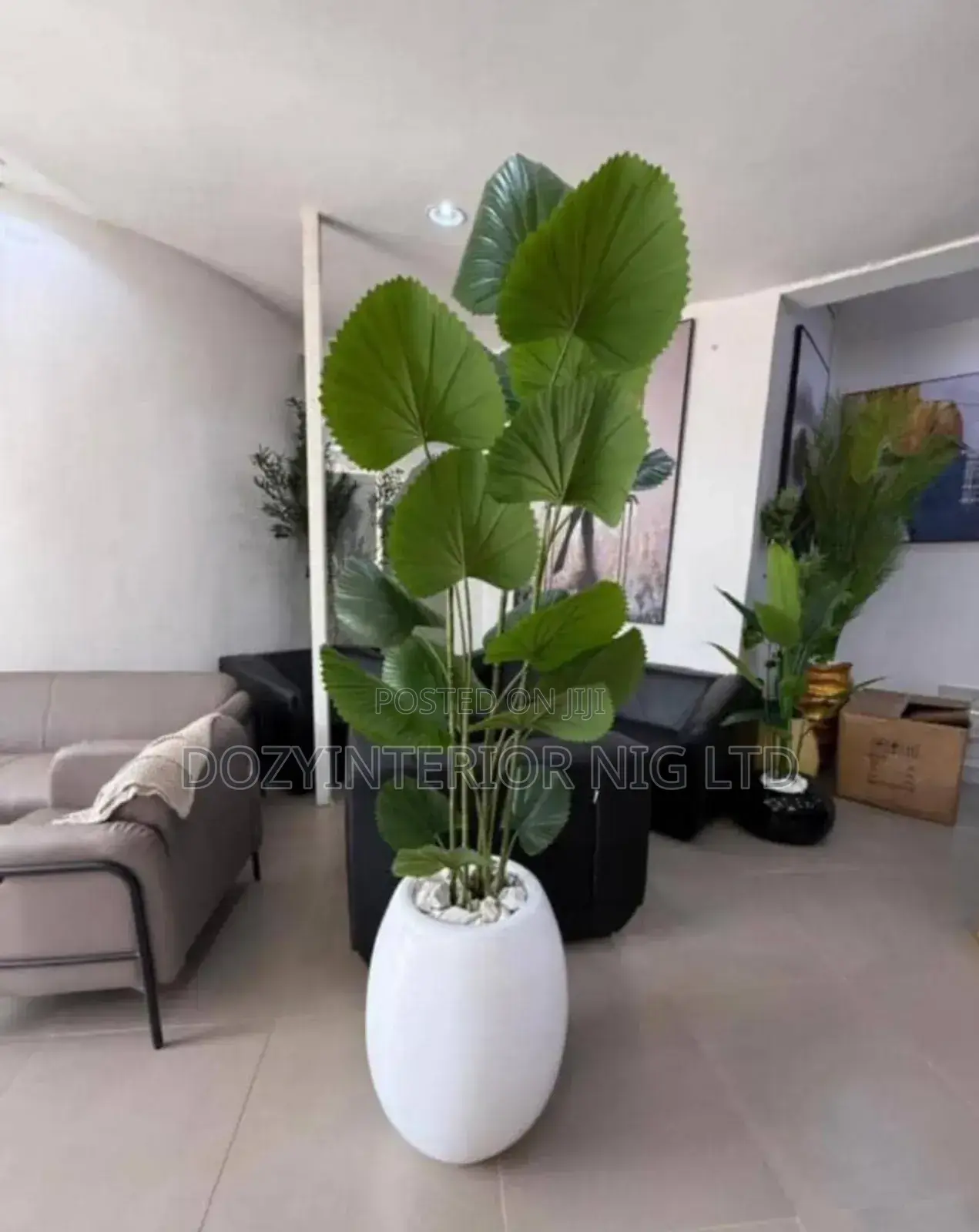 Standing Flower With Fiber Pot