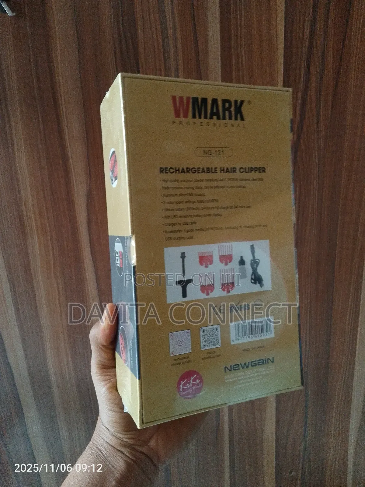 Wmark Ng-121 Rechargeable Professional Hair Clipper