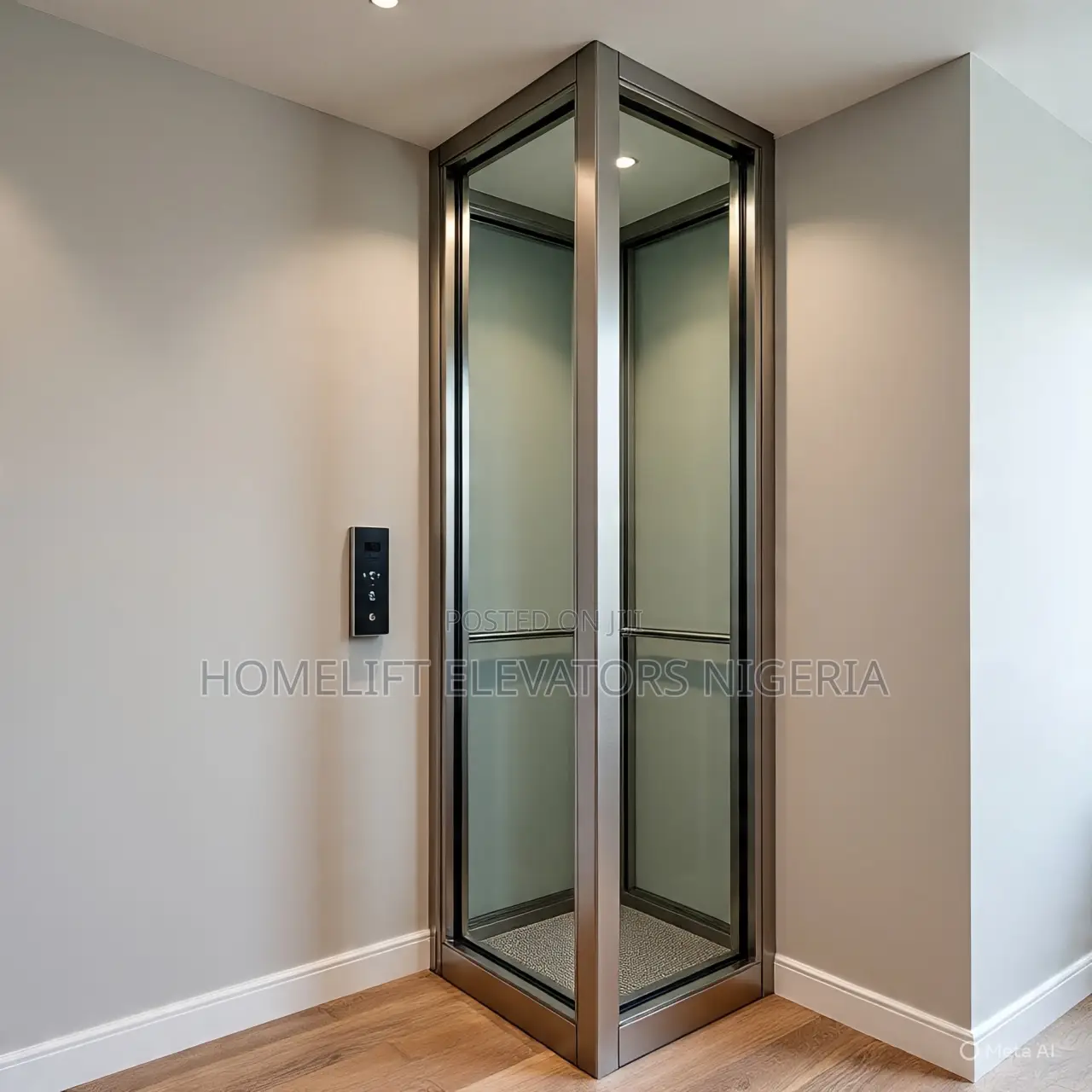 Compact Home Elevator for Duplex Houses