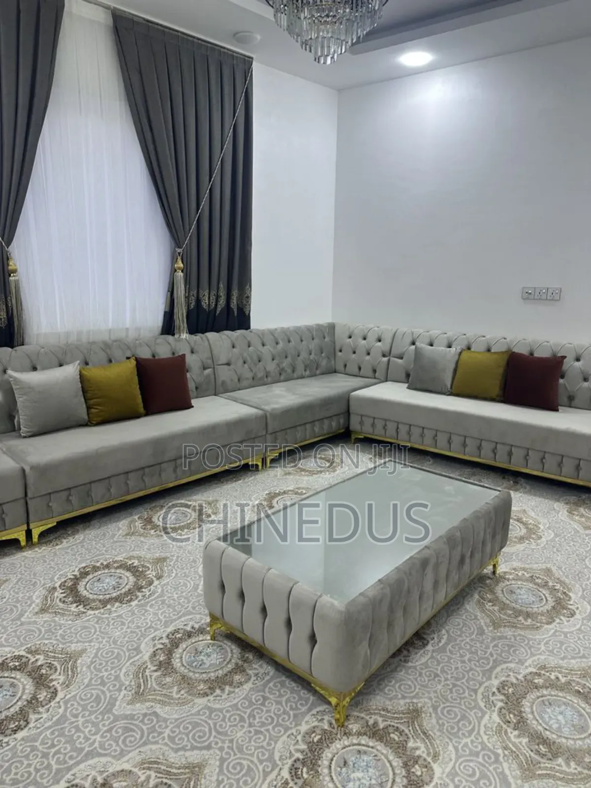 Comfortable/Luxury Quality Chairs With Gold Legs