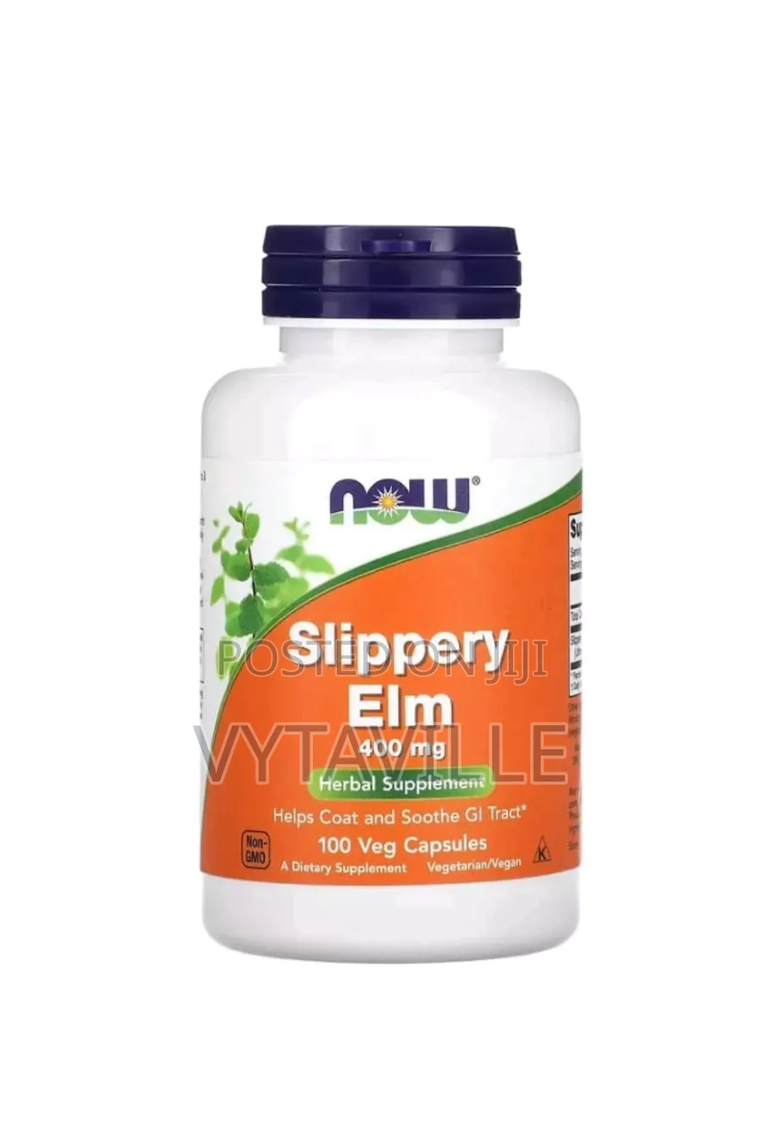 Now Slippery Elm 400mg Capsules X 100