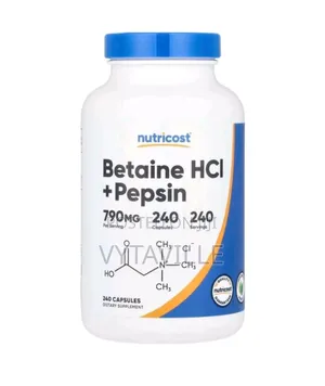 Nutricost Betaine HCL + Pepsin Capsules X 240