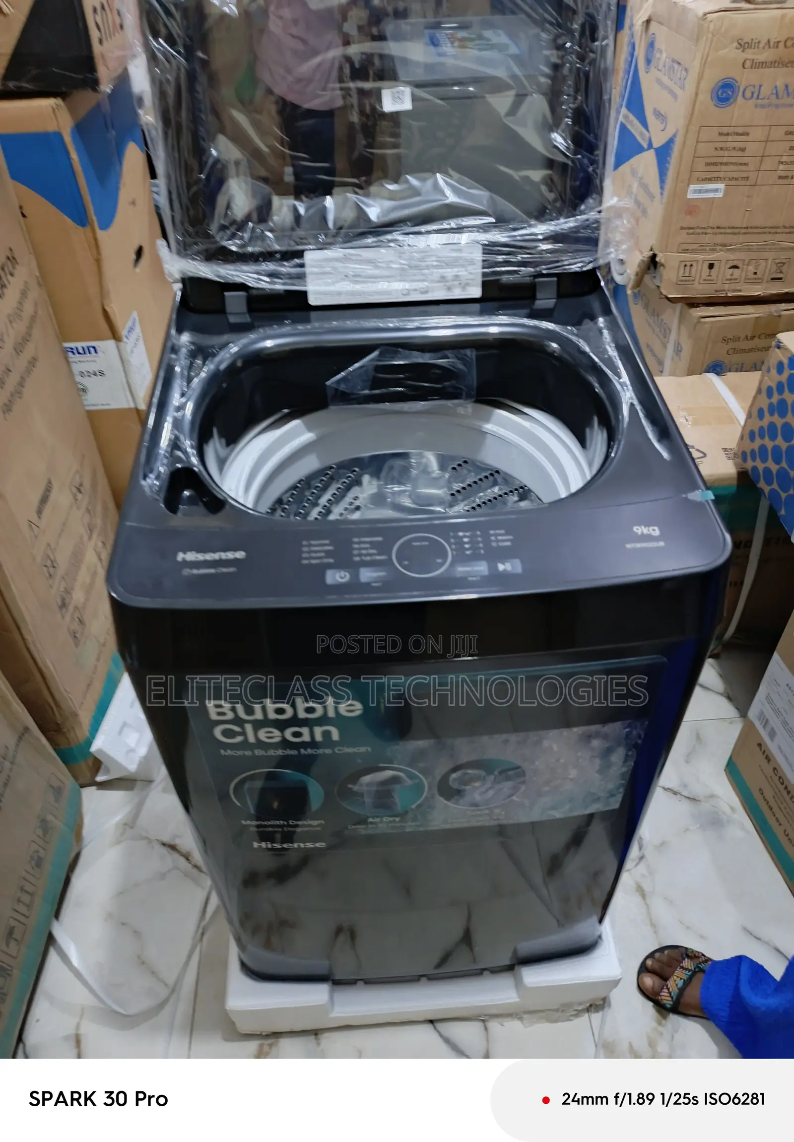 Low Consumption Hisense 9kg Top Load Automatic Washing Machine