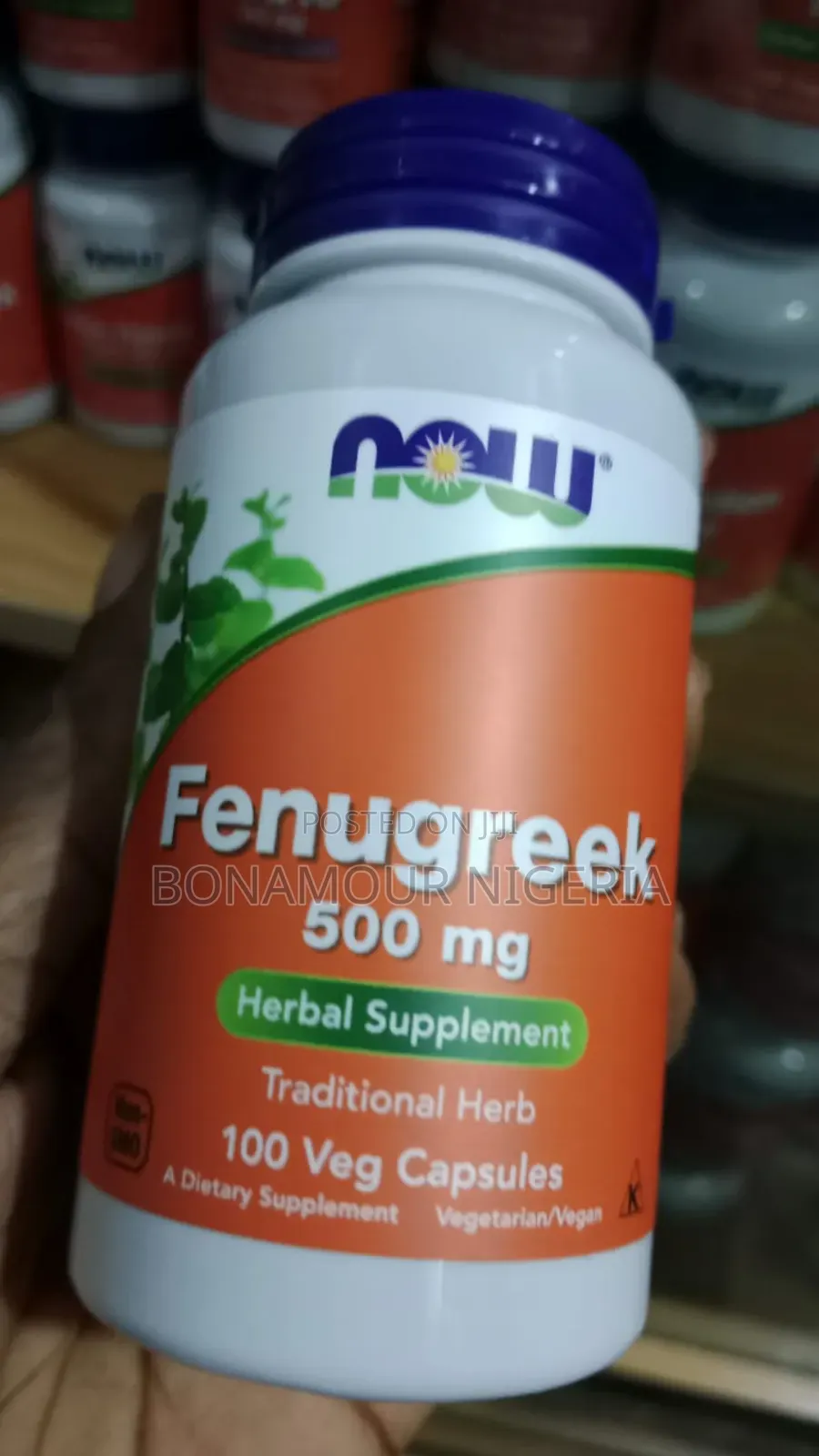 Now Fenugreek 500mg X100 Veg Caps