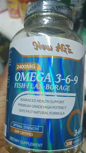 New Age Omega 3-6-9 Fish Flax Borage 2400mg X100 Softgel