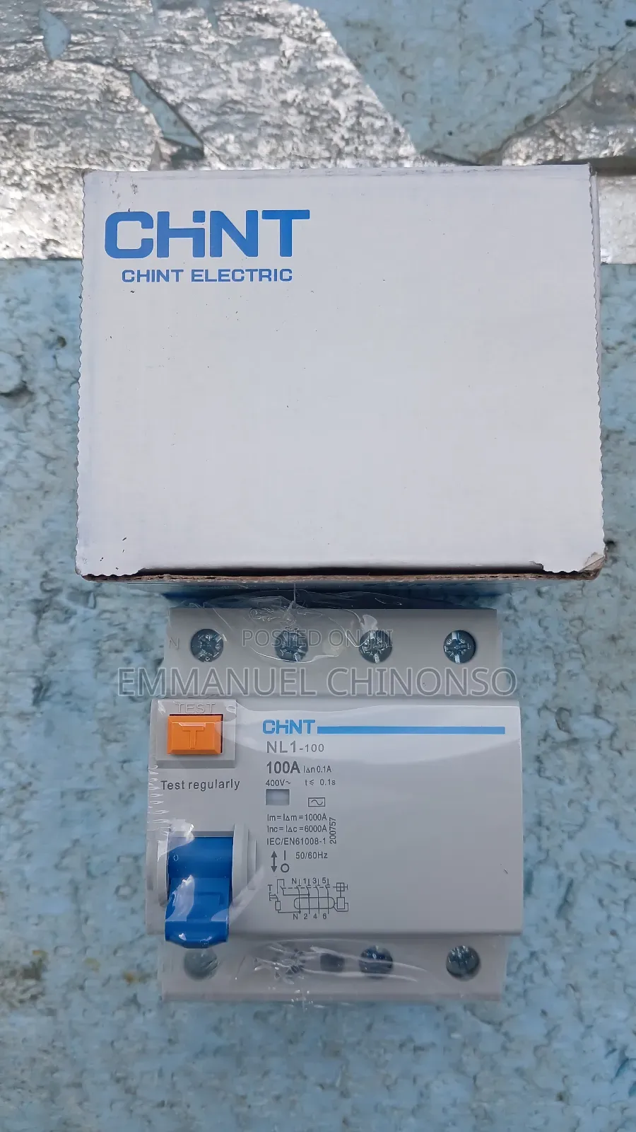 100a Elcb 4pole Chint Breaker