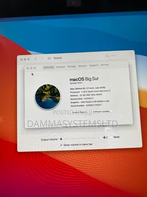 Desktop Computer Apple iMac 32GB Intel Core I7 SSD 512GB