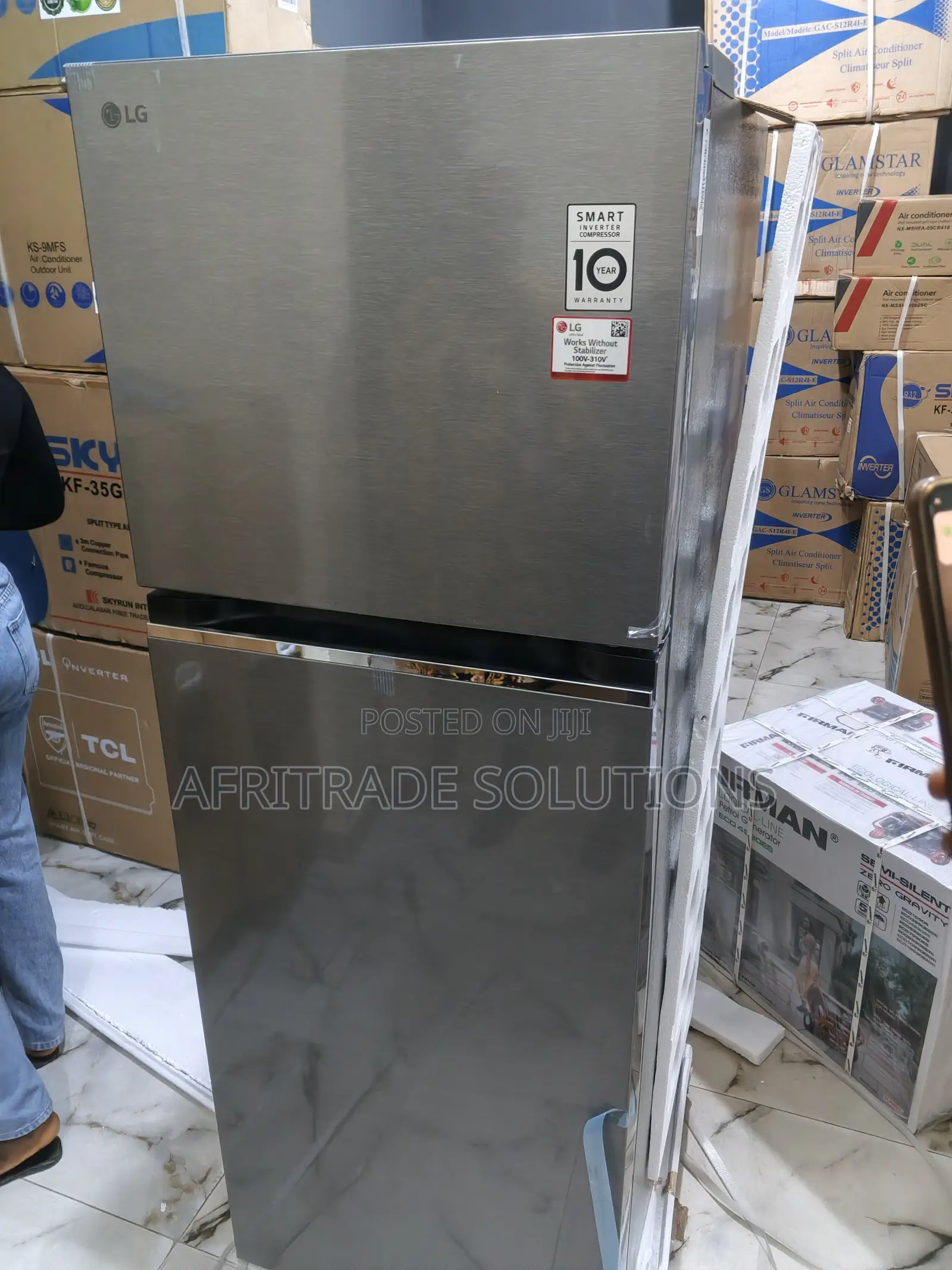 Lg 260l Double Door Refrigerator – Gl-B242pqkb