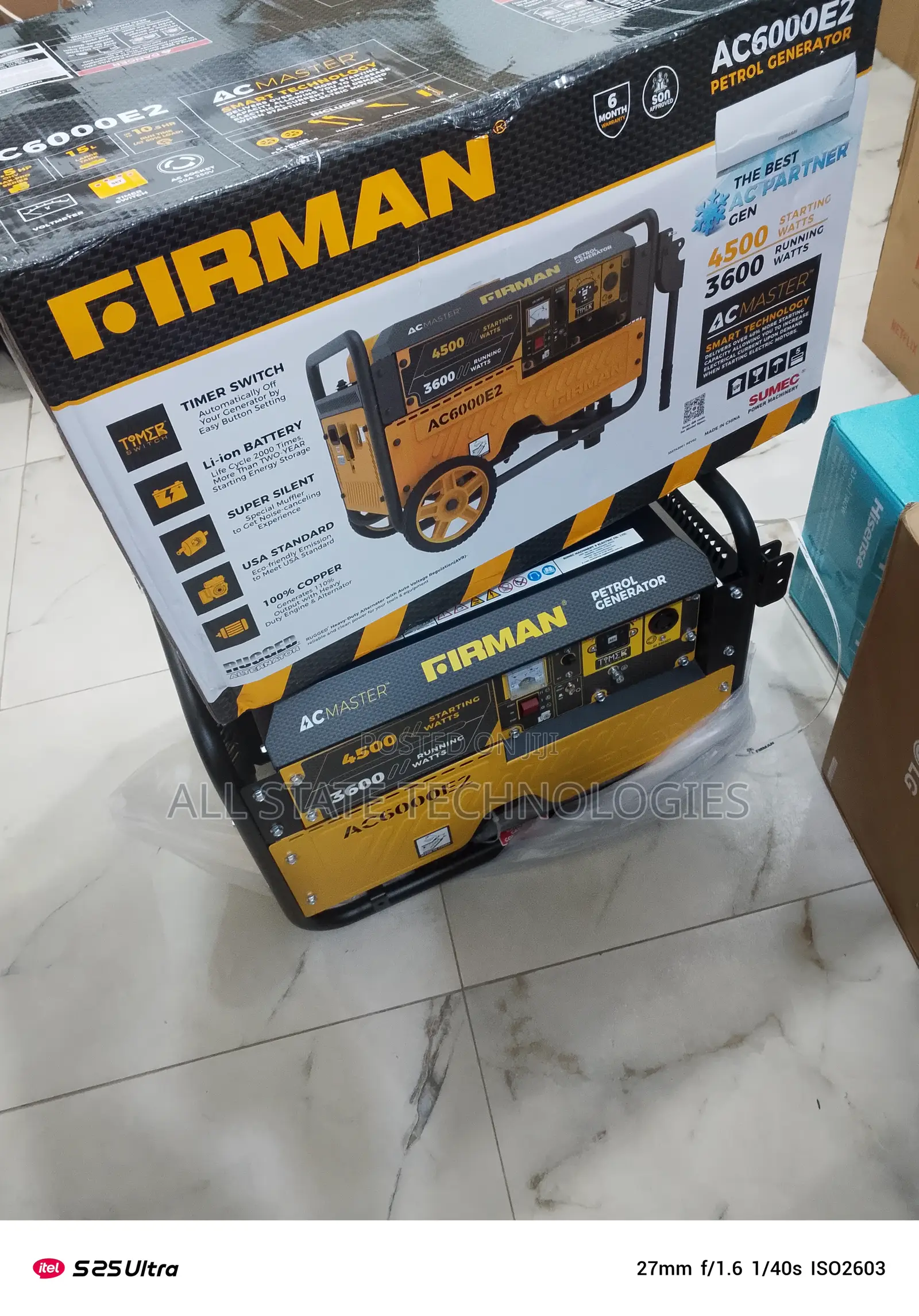 Firman 3.5kva Ac6000e2 Generator – Original