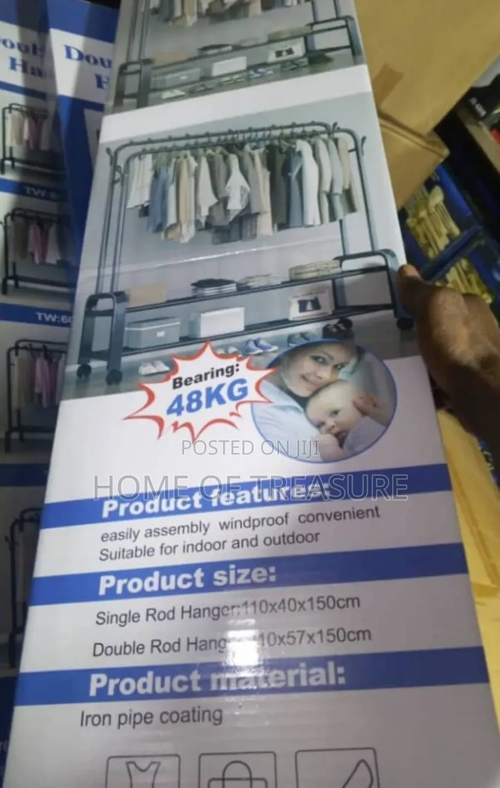 Double Pole Clothes Hanger