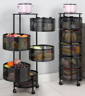 Multi-Layered Rotating Storage Rack