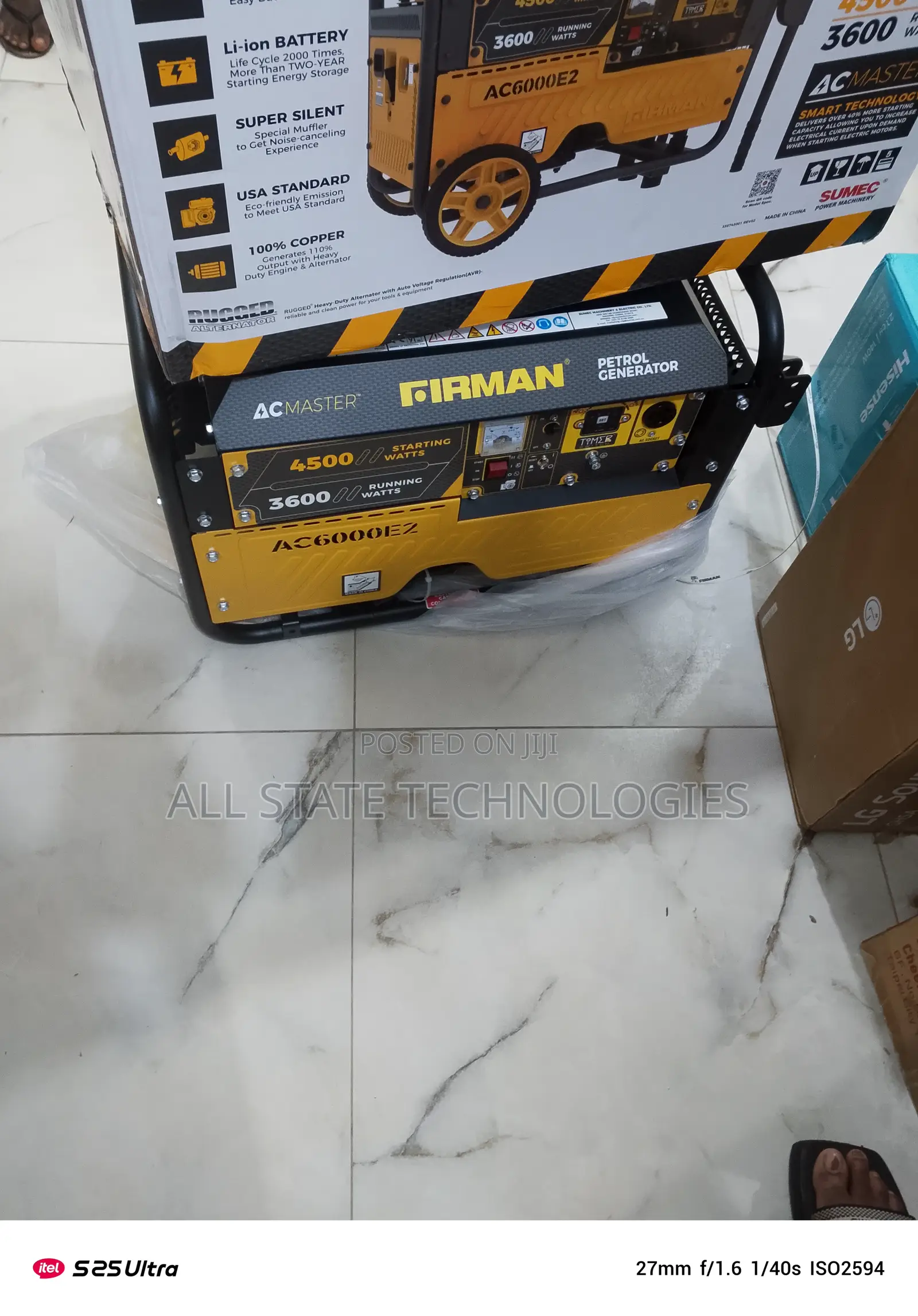 Firman 3.5kva Generator – 100% Copper Wire Coil
