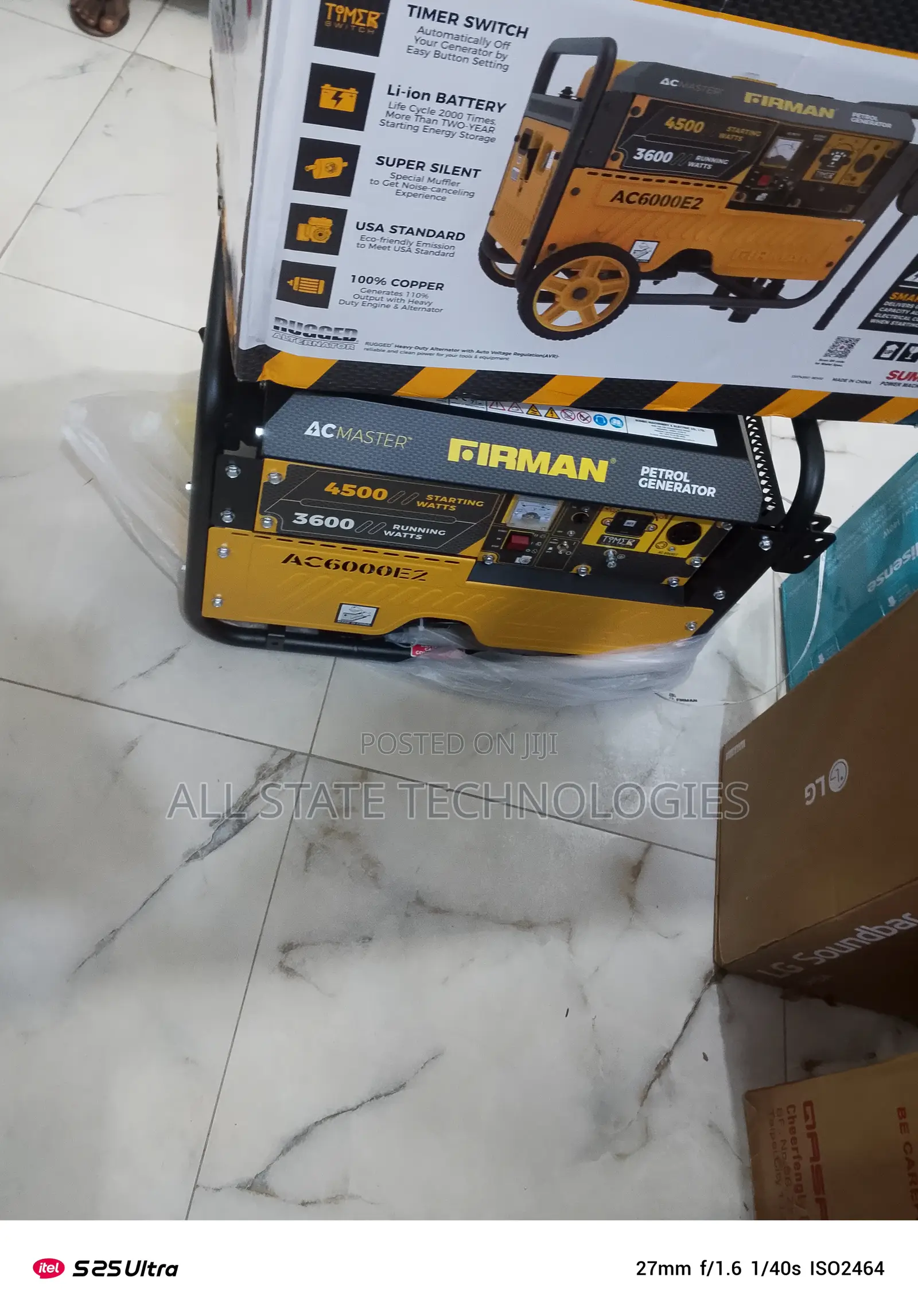 Brand New Firman 3.5kva Generator – Auto Start + Key Ignition