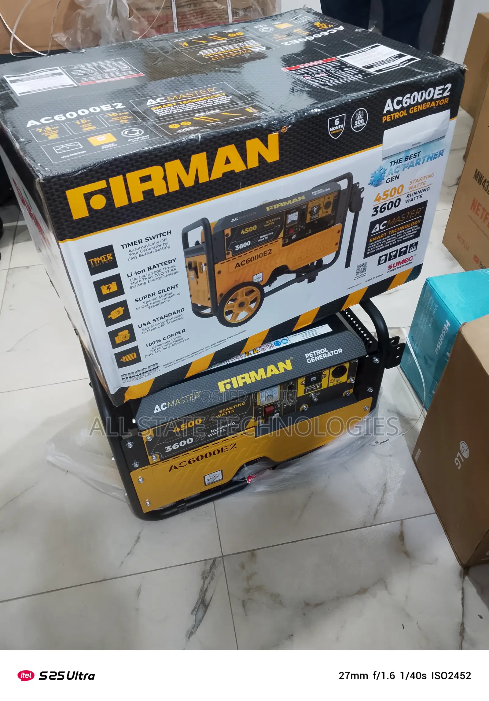 Firman Ac6000e2 3.5kva – Automatic Start + Remote Option