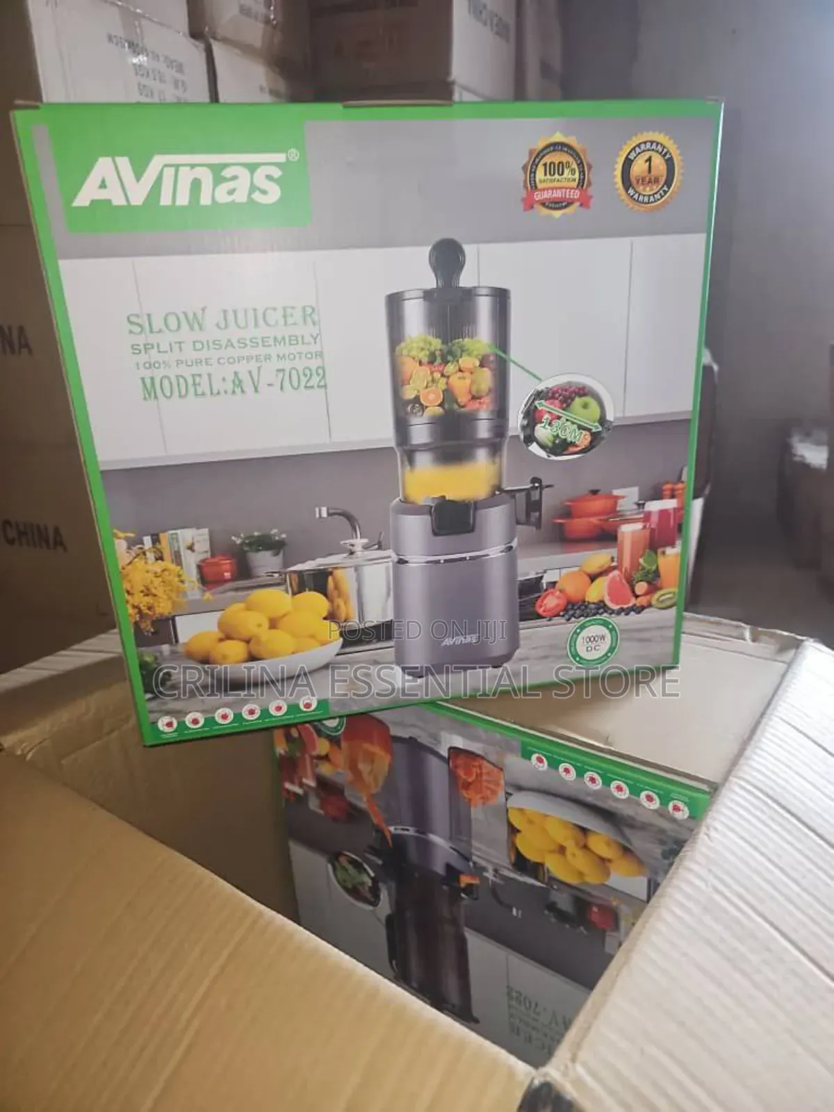 Avinas High Quality Slow Juicer, 100% Pure Copper Motor