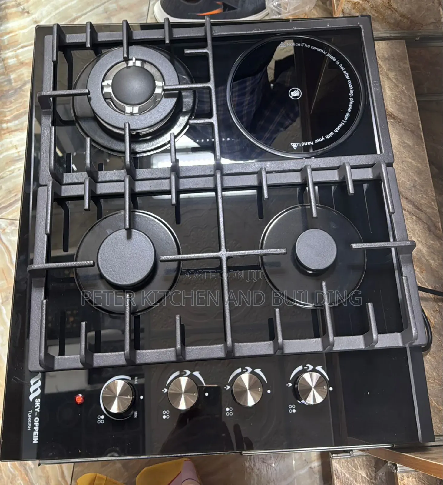 4 X 1 Ceramic Black Stainless