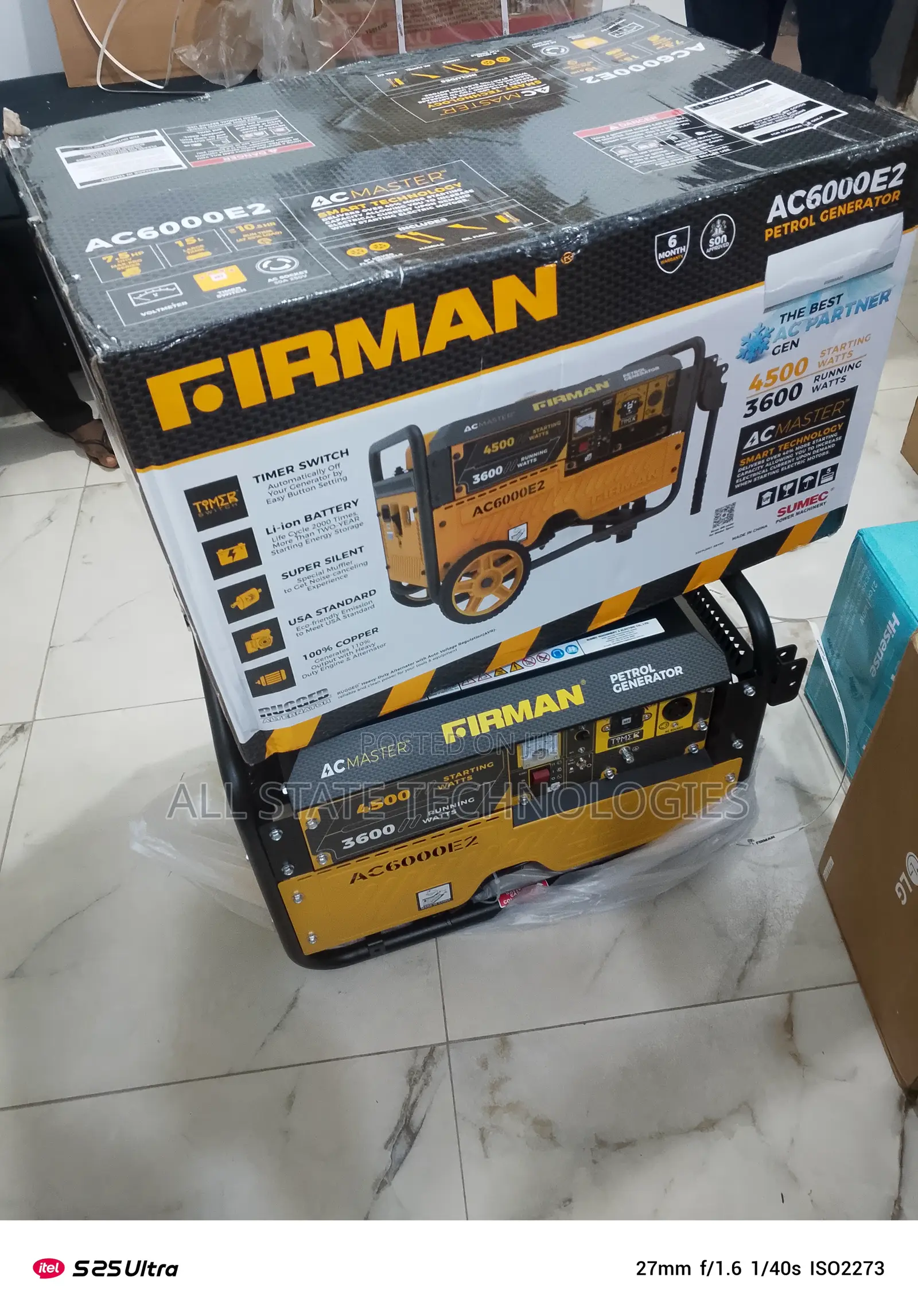 Firman 3.5kva Automatic Generator – Delivery Available