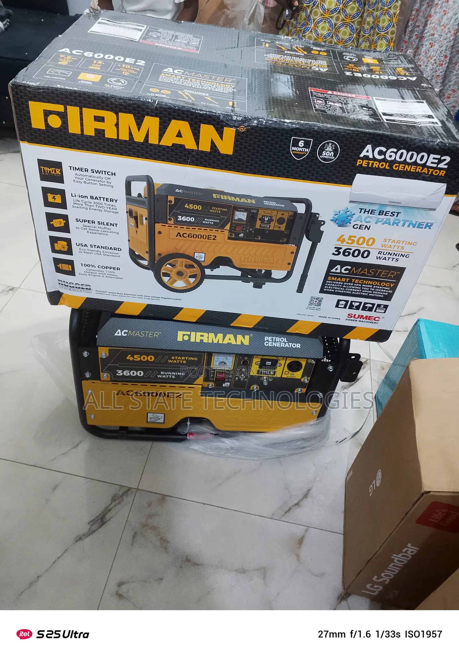 Firman 3.5kva Automatic Generator – Low Noise Engine